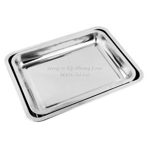 Khay Inox 1 lớp sâu 7cm 35x50cm
