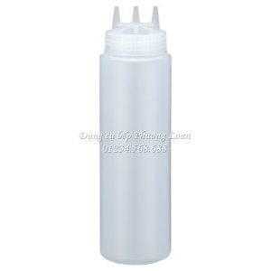 Bình phun sốt nhựa 3 vòi 12OZ
