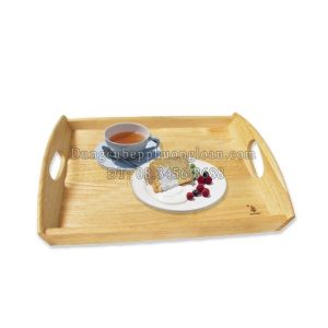 Khay gỗ tay cầm oval 21741