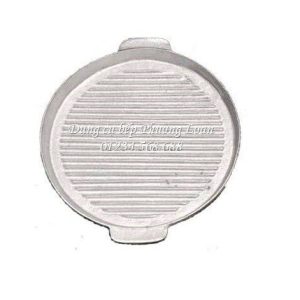 Đĩa gang nướng cạn kẻ 24cm (Trắng)