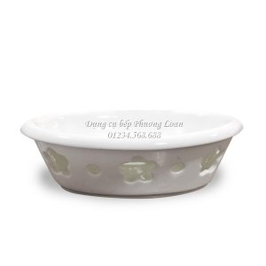 Nồi hấp sứ bầu dục 14''
