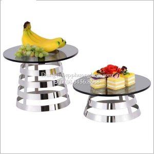 Chân kệ trưng bày Buffet tròn 220x150xH115mm