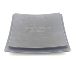 P369 Đĩa vuông sóng lượn 10 (Đen)