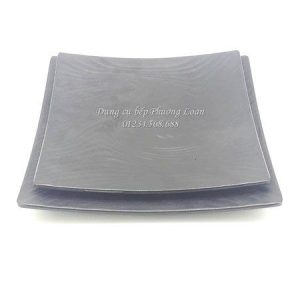 P369 Đĩa vuông sóng lượn 10 (Đen)