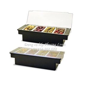 Hộp nhựa đựng Topping 4 ngăn