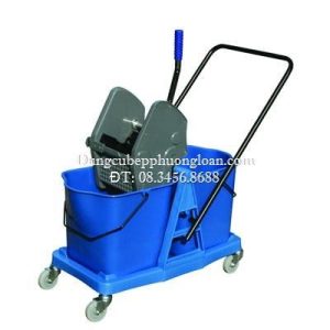Xe vắt móp đôi 46L khung nhựa